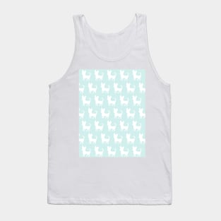 Chihuahua silhouette print (large) mint Tank Top